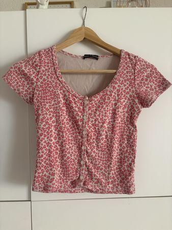 T shirt léopard rose brandy Melville 