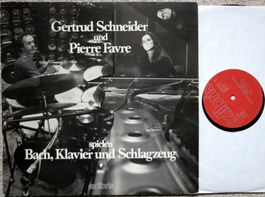 LP SWISS JAZZ PIANO & DRUMS Schneider Pierre Favre GEWASCHEN