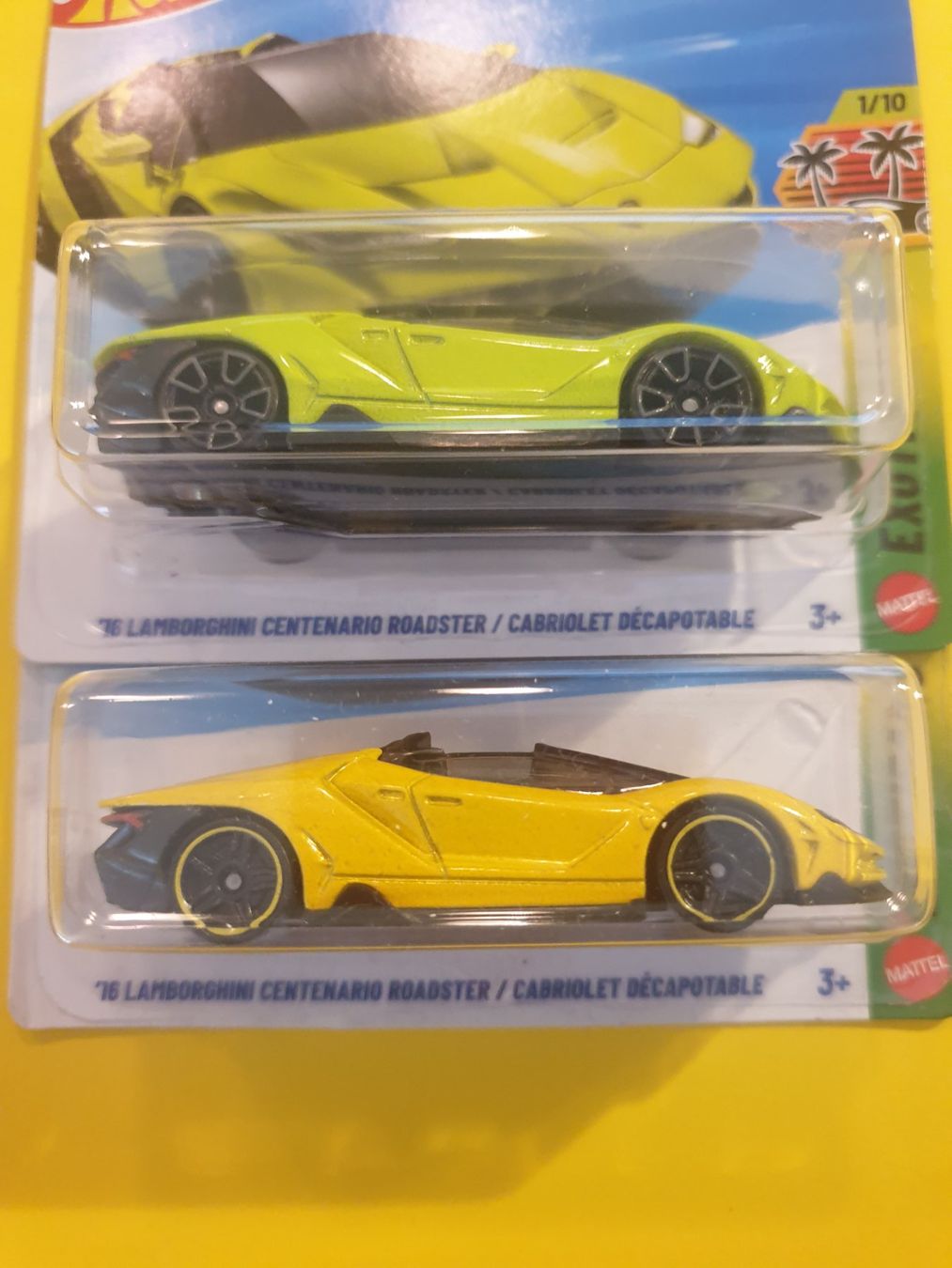 Hot Wheels Modellini d'auto: 2x Hot Wheels '16 LAMBORGHINI CENTENARIO ROADSTER – Nuovo e nell'imballaggio originale da Oftringen venduto da Rotor 2