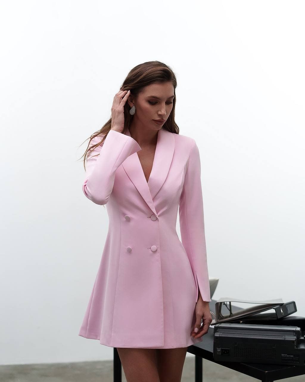 Vestiti: Rosa Long Blazer Jacket Dress Size: L New – Nuovo e nell'imballaggio originale da Zürich venduto da Ms.Me-Fashion 6