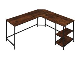 Schreibtisch Hamilton 138x138x75,5cm Industrial dunkelbraun