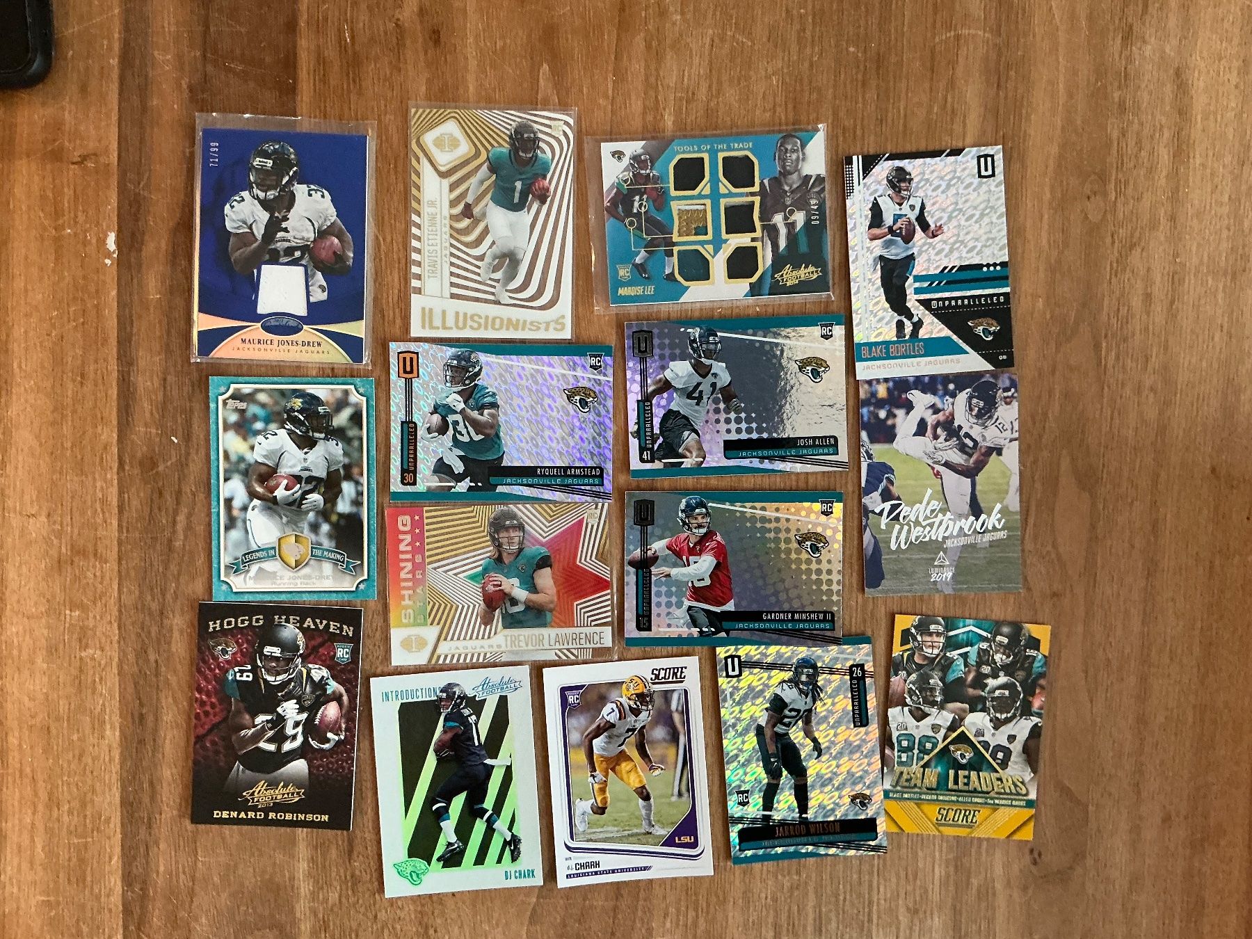 Panini Sammelbilder & Trading cards: 15 NFL Trading Cards der Jacksonville Jaguars Patchkarten – Gebraucht aus Zürich von Candid85