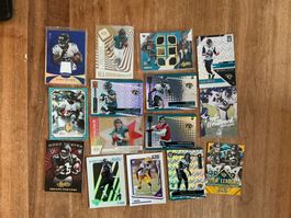 15 NFL Trading Cards der Jacksonville Jaguars Patchkarten