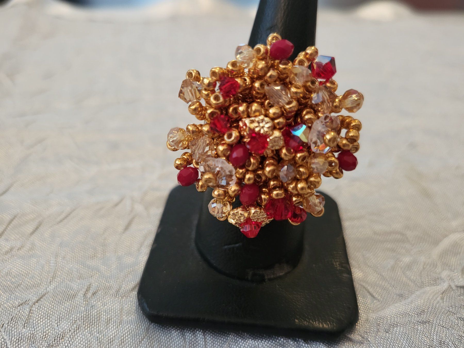 Ringe: Handgemachte swarovski perlen ring – Neu (gemäss Beschreibung) aus Dietikon von Eleda