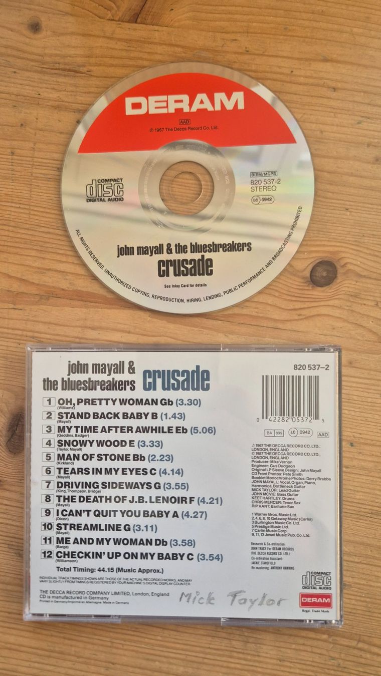CDs: JOHN MAYALL - Crusade (Deram) – Gebraucht aus Therwil von Rubo26 1