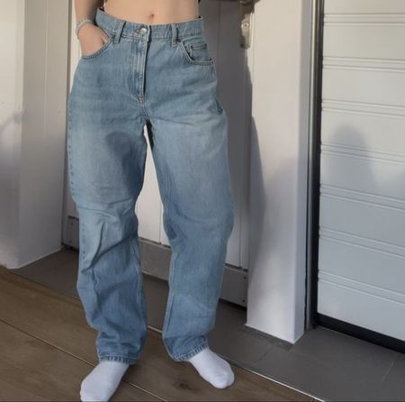 ASOS Design Jeans, hellblau, Grösse 30/28