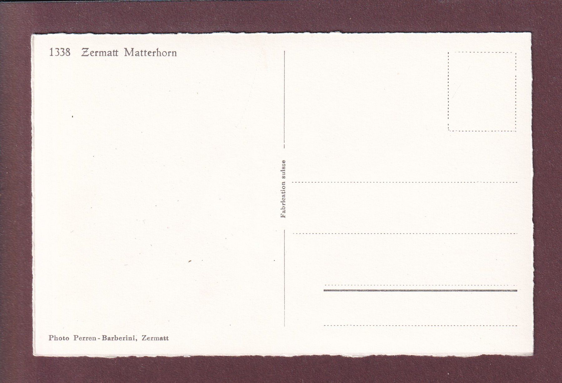 Cartoline postali: INRI - MATTERHORN – Usato da Pully venduto da nicecards 1