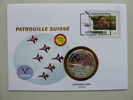 2024, Patrouille Suisse Numisbrief "Airpower 2024 Zeltweg"
