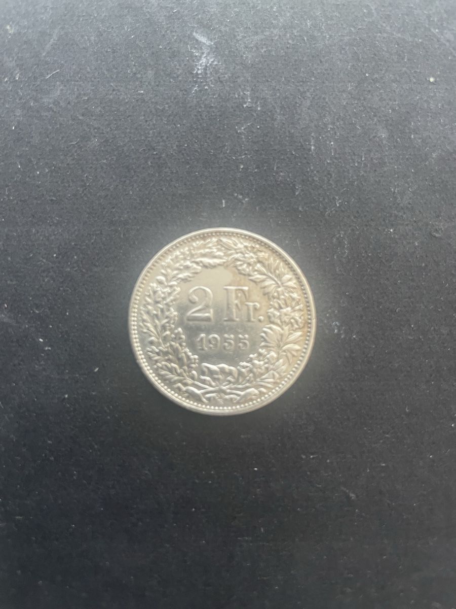 Toutes les monnaies: 2.- Silber CH Jahr 1955  – D'occasion à Meierskappel par Hala03