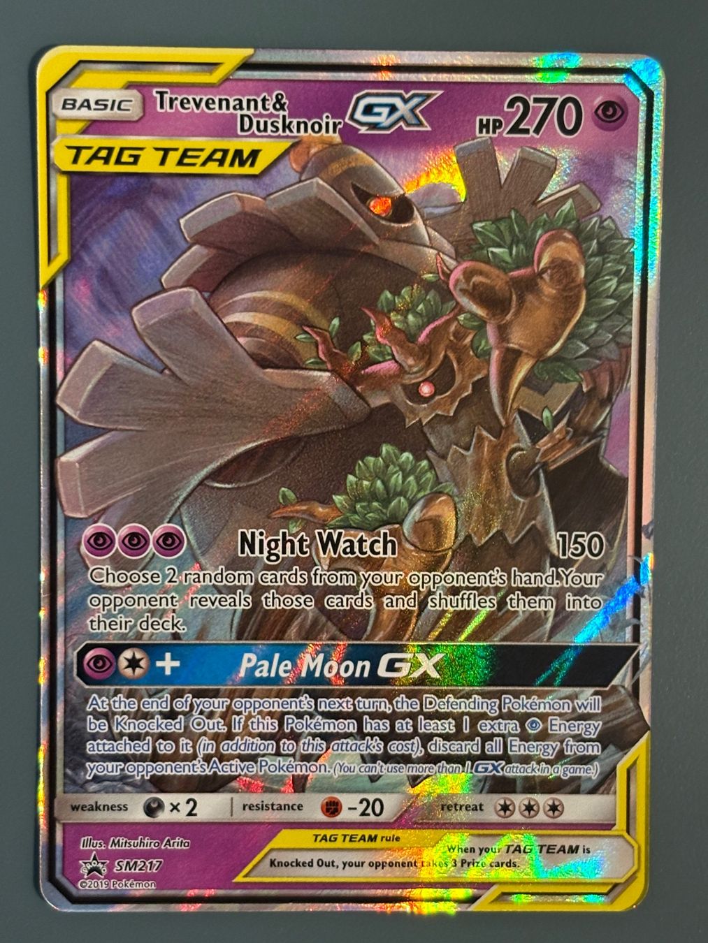 Pokémon Carte collezionabili: Trevenant & Dusknoir GX #SM217  ENG – Usato da Seewen SZ venduto da Pokeace93