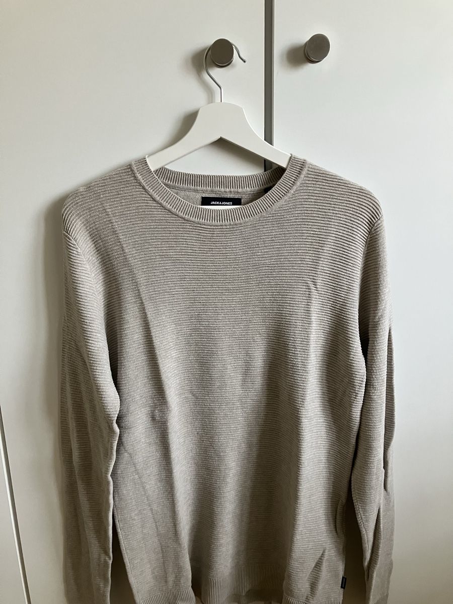 Jack & Jones Pulls & Sweat-shirts: Jack & Jones Herren Strickpullover, Beige, Grösse M – Neuf (Voir description) à Winterthur par Streisel