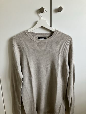 Jack & Jones Herren Strickpullover, Beige, Grösse M