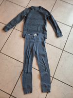 Thermounterwäsche Set blau gestreift Grösse 116 gebraucht