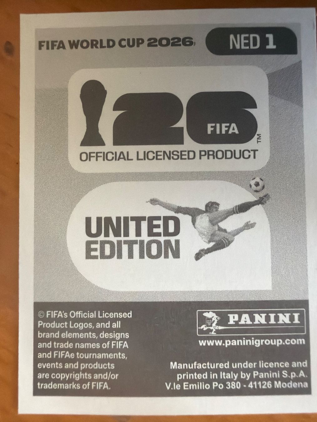 Panini Sammelbilder & Trading cards: Panini NED1 – Neu (gemäss Beschreibung) aus Susten von Rechnun 1
