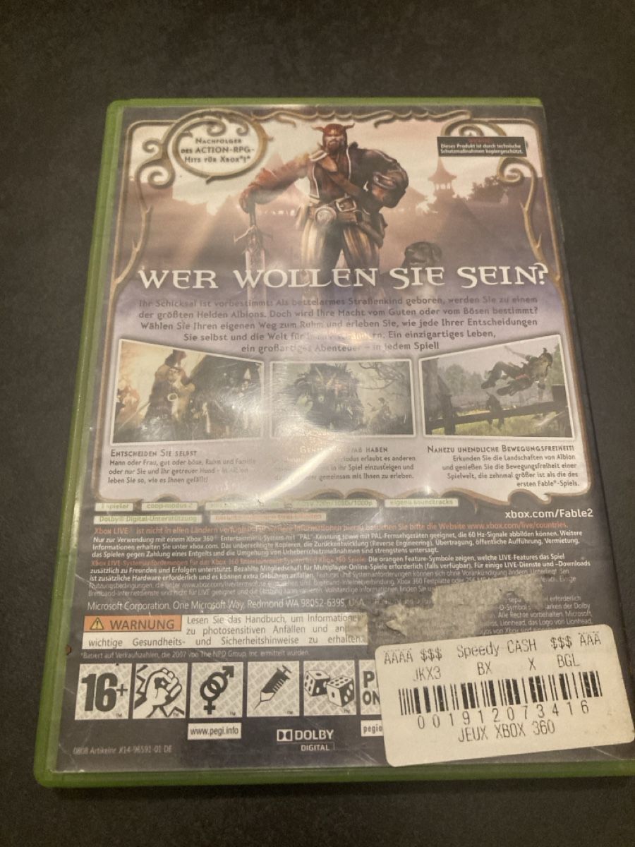 Microsoft Giochi: X Box 360 Live Game Fable 2 – Usato da Ins venduto da teamfairerdeal 1