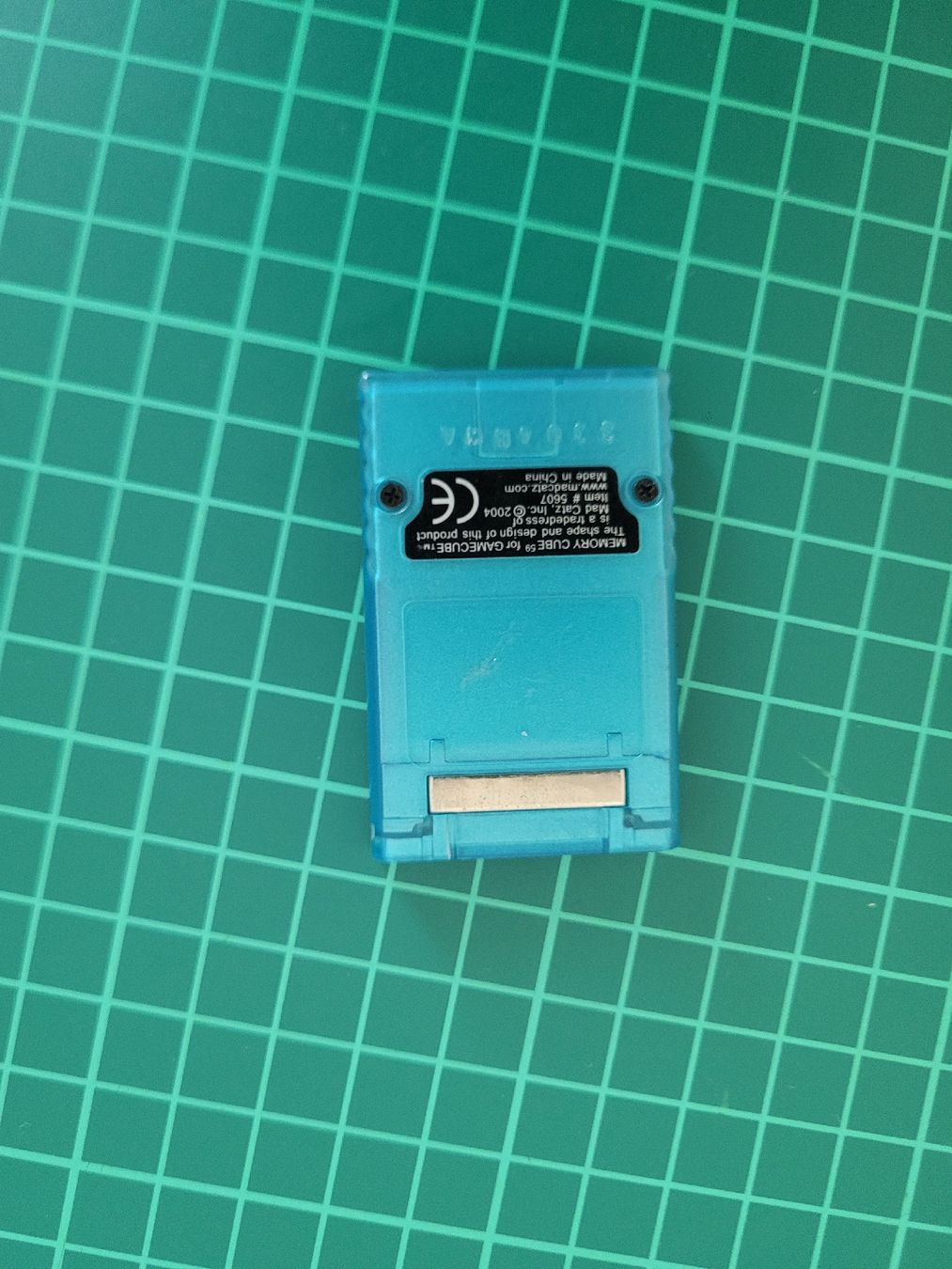 Nintendo Giochi: Mad Catz Memory Cube for GameCube - Blue - Tested! – Usato da Meyrin venduto da Retro-GZ 1