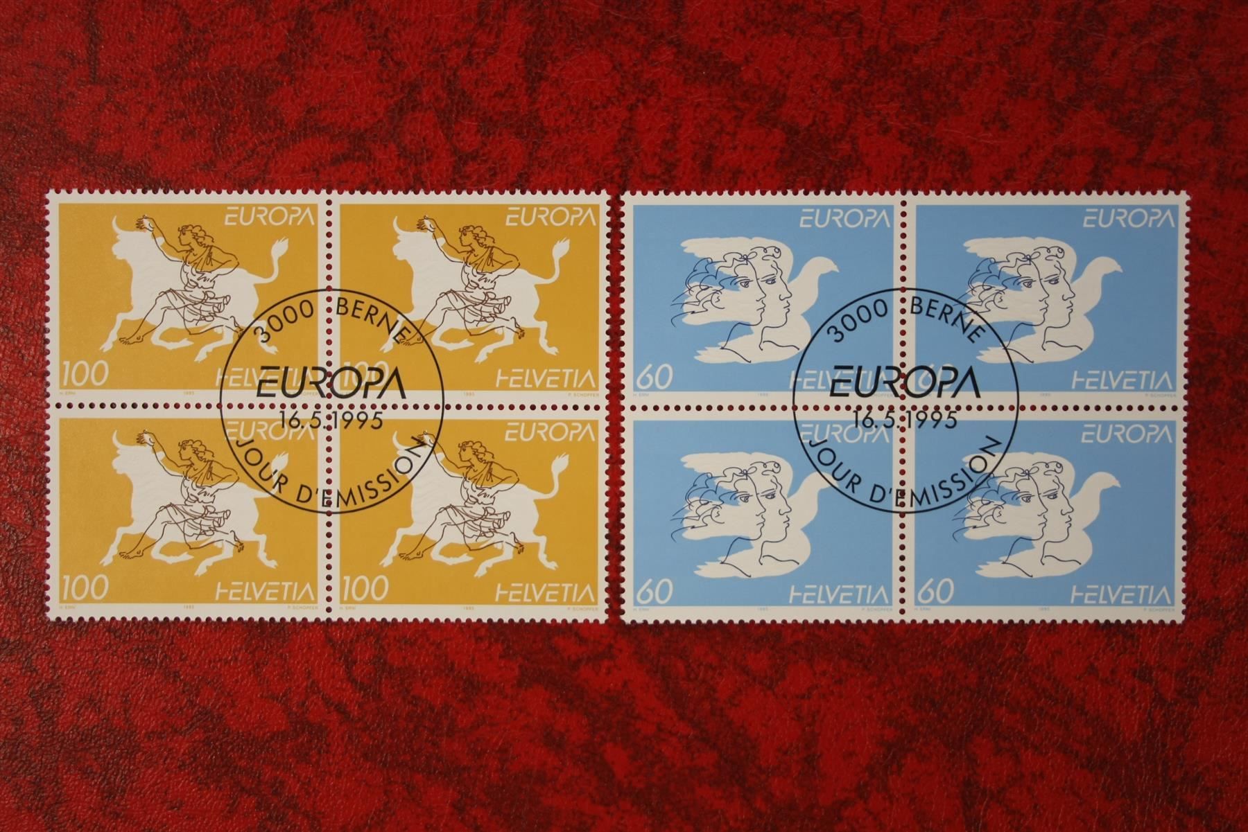 Tous les timbres: 1995:880+881  Et. mit Gummi – Neuf (Voir description) à Deitingen par Lglobi