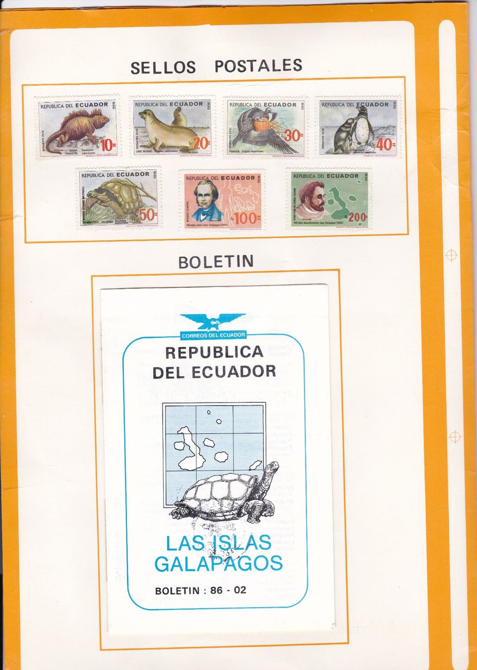Tutti i francobolli: Galapagos Briefmarkenalbum Ecuador 1986 – Nuovo (secondo la descrizione) da Binningen venduto da Hahexa 1
