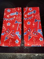 August 1 Celebration Red & Blue Kitchen Towels🎉🇺🇸