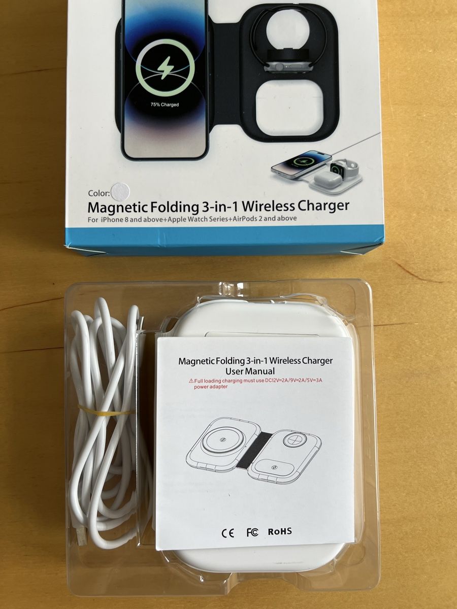 Caricabatterie: Wireless charger iPhone AirPods – Usato da Zürich venduto da LaraGdchp