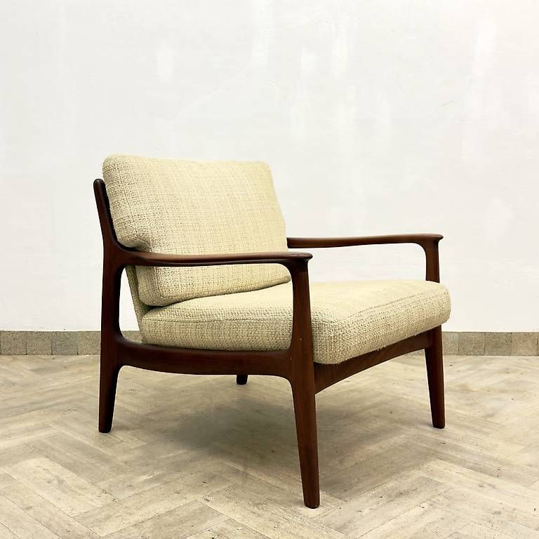 Poltrone: Mid Century teak Easy Chairs by Eugen Schmidt – Usato da basel venduto da vintory.ch 5