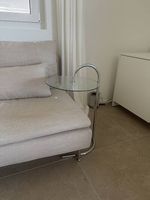 Beistelltisch Sidetable Silber Glas