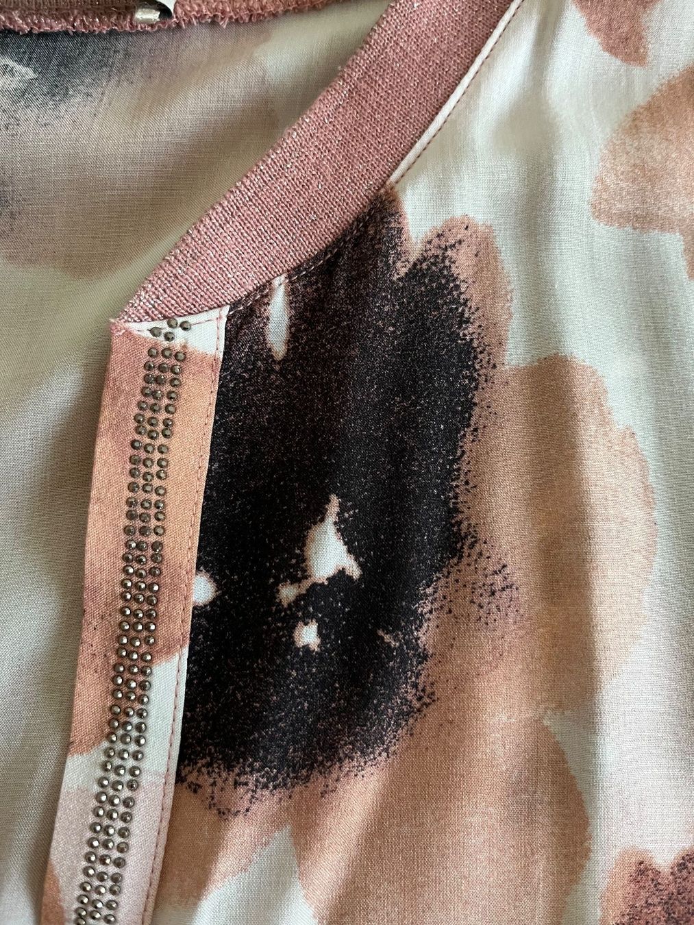 Monari Camicette: Monari, Bluse, Floral Print, 3/4 Arm – Usato da Kloten venduto da SANTALA23 3