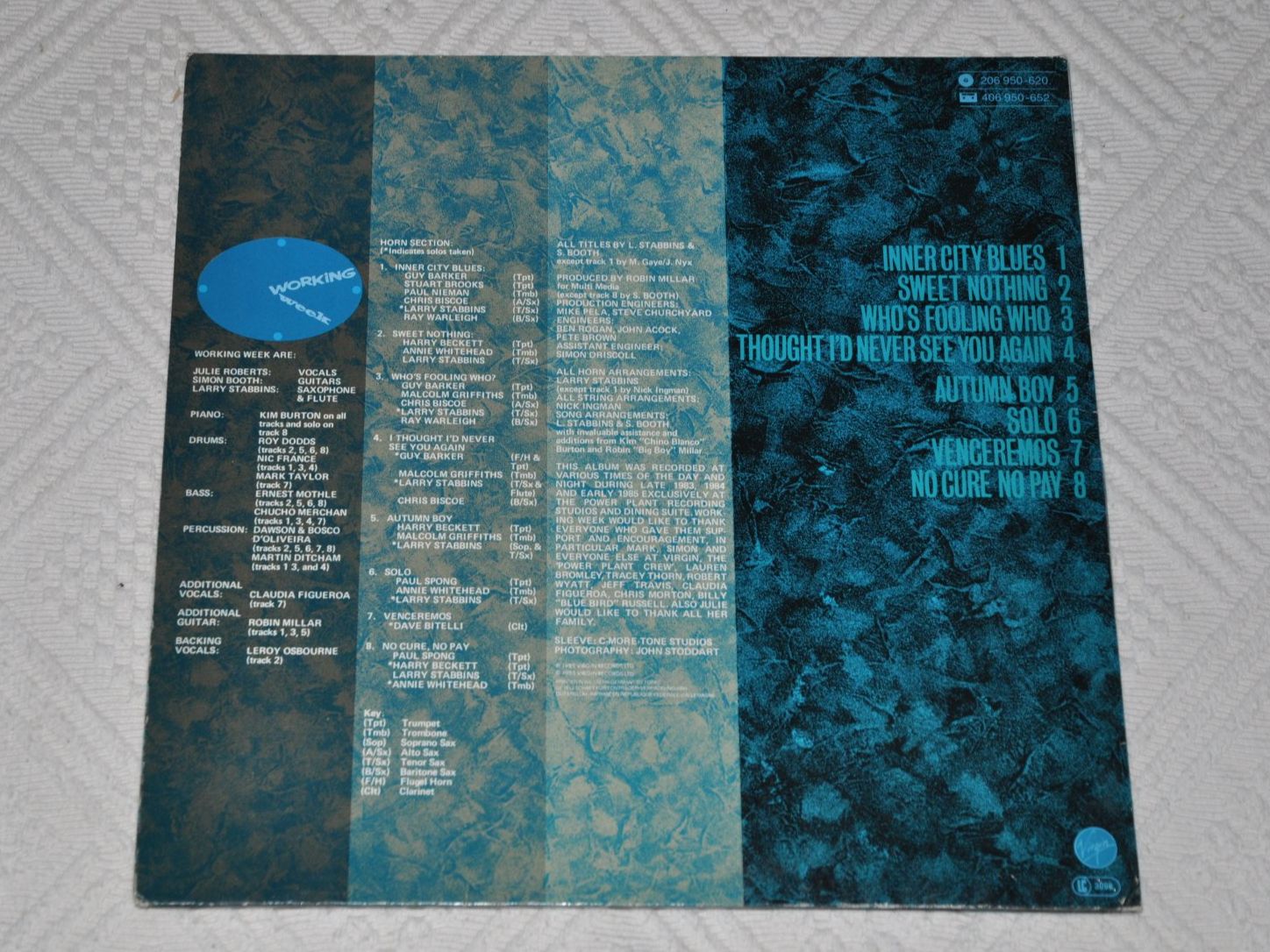 Dischi in vinile: LP Working Week - Working Nights – Usato da Boll venduto da Theodora15 1
