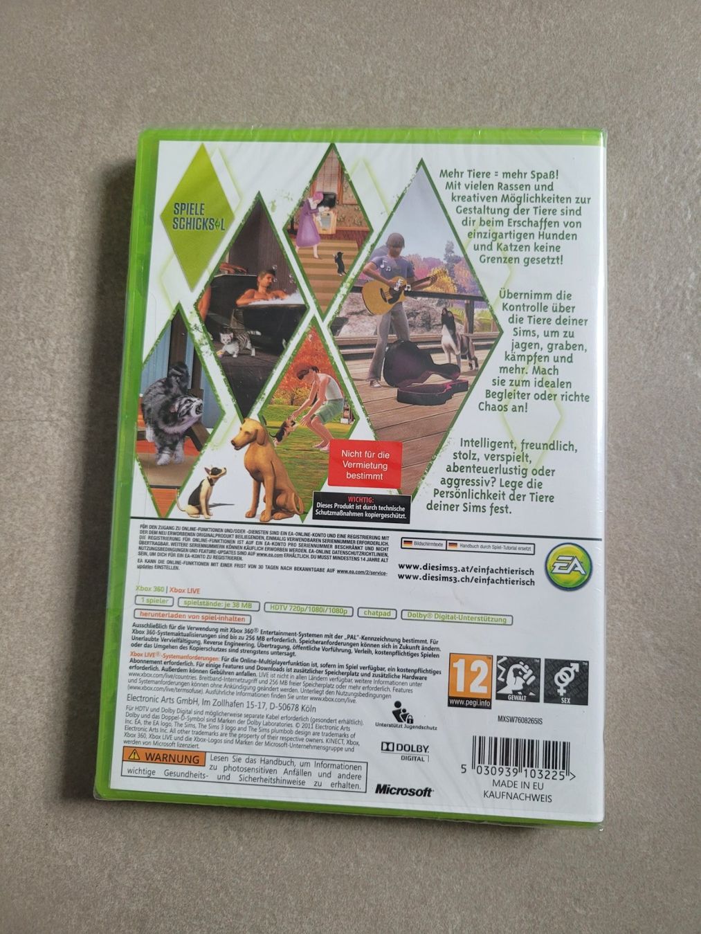 Giochi: Die Sims 3 (XBox 360), neu, sealed! – Nuovo e nell'imballaggio originale da Uezwil venduto da -Retrogames- 1