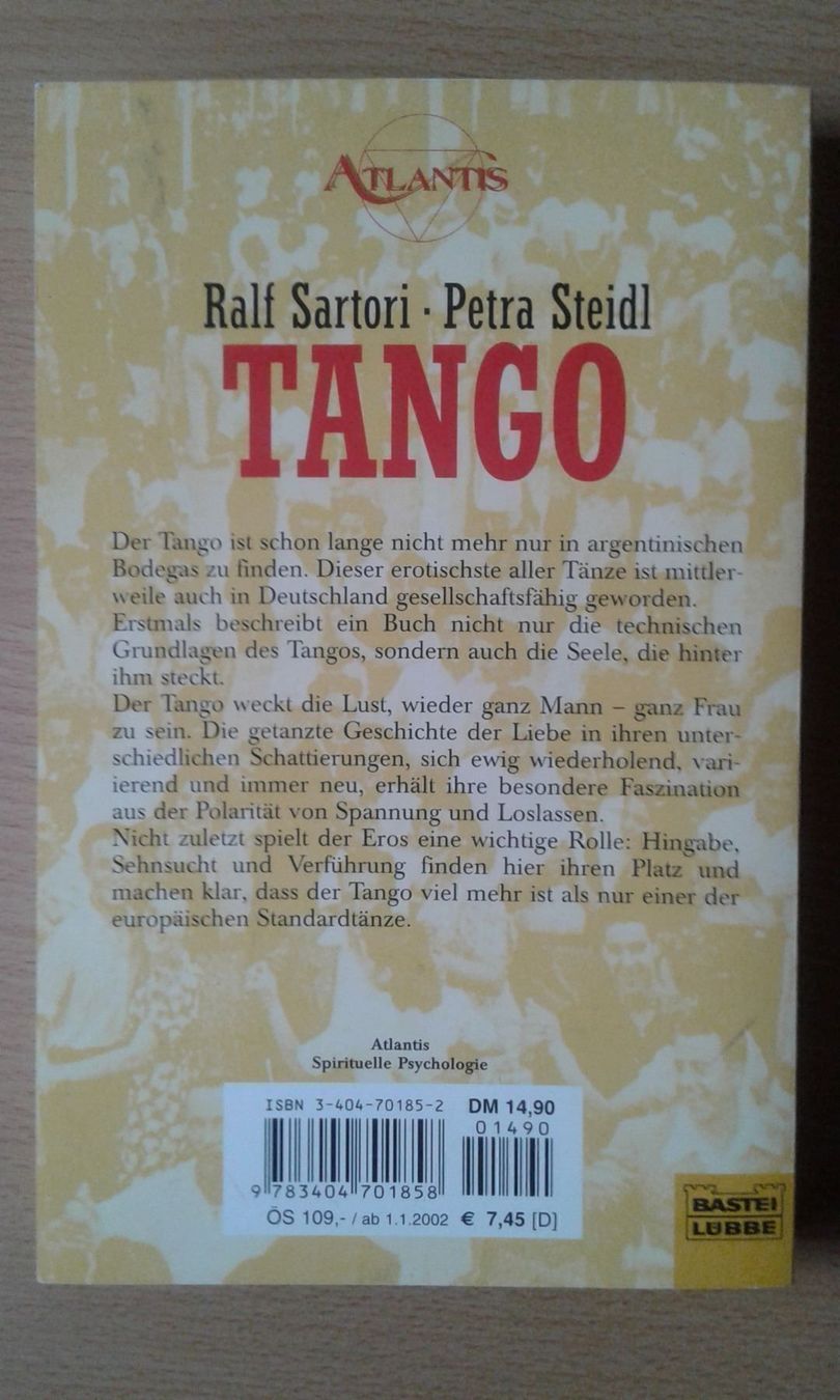 Libri: Ralf Sartori  Petra Steidl Tango – Usato da Basel venduto da Alacant 1