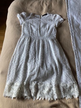 Hallhuber Kleid Baumwolle Spitze