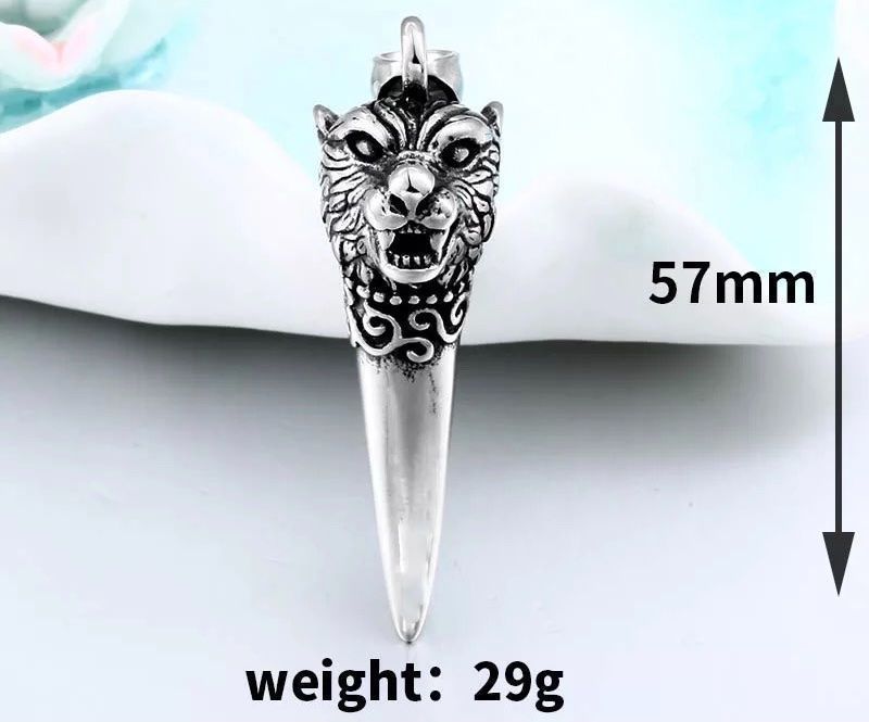 Catenine: Wolf Tooth Head Necklace – Nuovo e nell'imballaggio originale da Aarburg venduto da StavFashion 1
