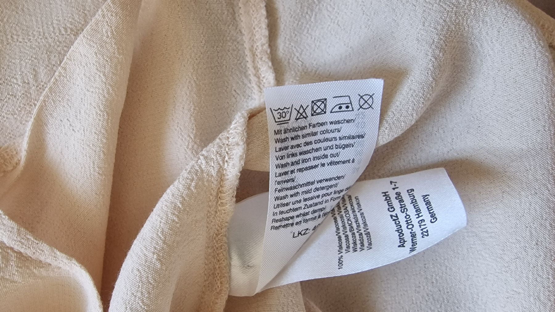 Camicette: Vivance Bluse mit Bindedetail nude Gr. 34 – Nuovo (secondo la descrizione) da Zofingen venduto da stm_dl82 3
