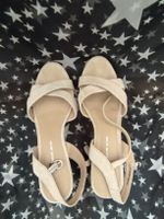 Sandaletten beige Damen Grösse 41 Leder