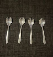 4x Swissair Duni First Kaffeelöffel – versilbert