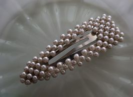 Pince à cheveux décorée de perles, neuf