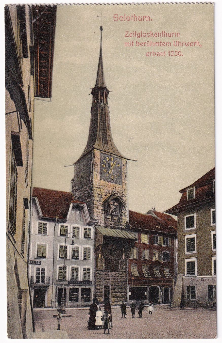 Cartoline postali: Solothurn Zeitglockenthurm – Usato da Cormoret venduto da Pascalll2001