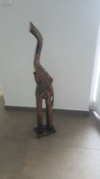 Elefant Figur Holz geschnitzt braun guter Zustand