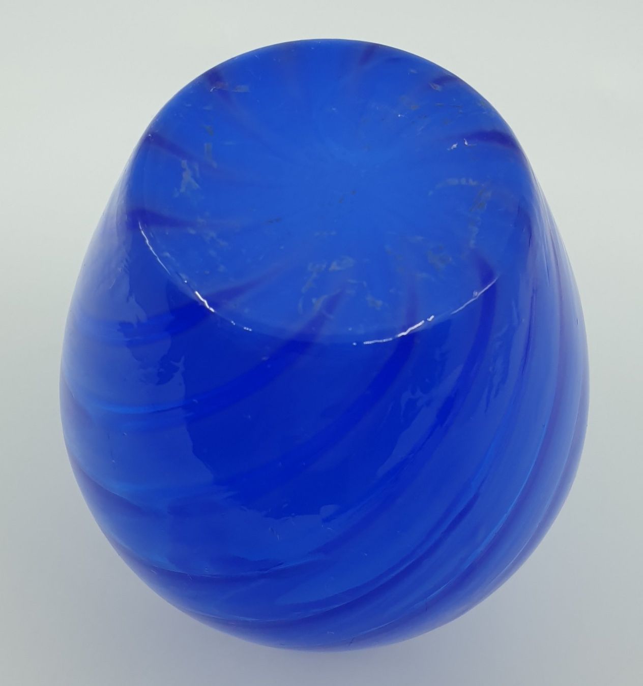 Murano Vasen & Gefässe: Blaue Murano Swirl Vase – Gebraucht aus Emmen von  2