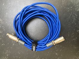 10m XLR Kabel - Funktioniert tiptop - schöne blaue Farbe