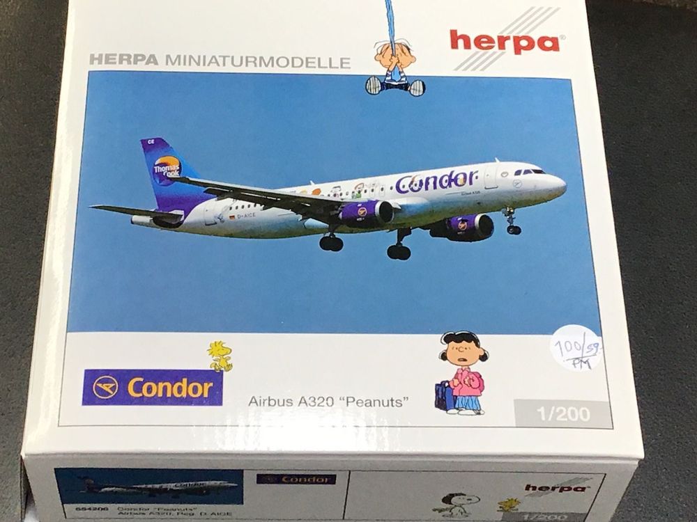 Herpa Condor A320 Peanuts 1:200 | Kaufen auf Ricardo