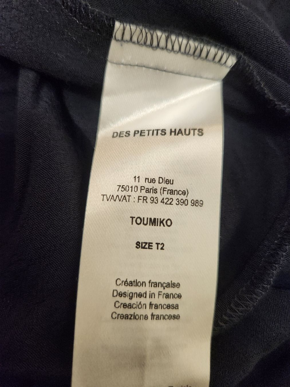 Des Petits Hauts Vestiti: Robe noire Des Petits Hauts Toumiko T2 Viscose  – Usato da Niedergösgen venduto da Eva2410 5