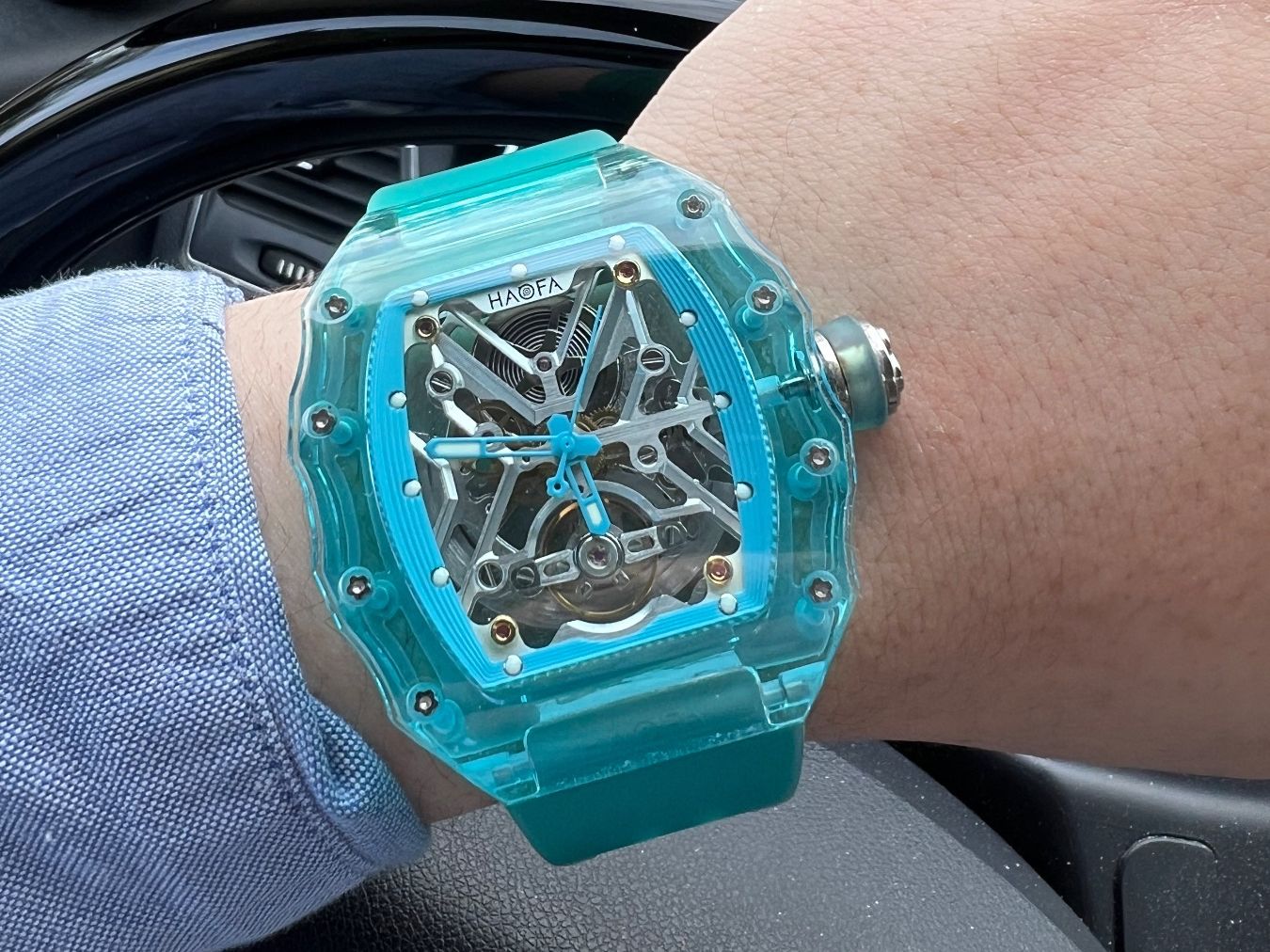 Orologi: HAOFA Blue Crystal / Automatic Watch - Rare – Nuovo (secondo la descrizione) da Derendingen venduto da MDPshopandmore