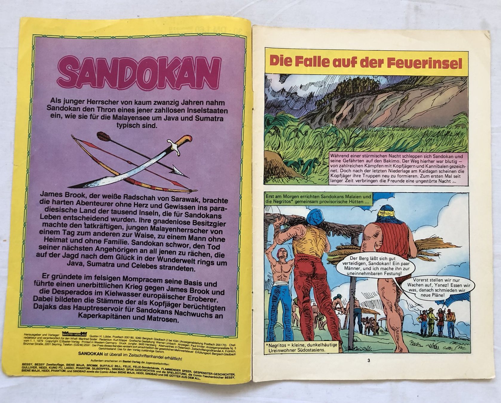 Fumetti: 3x Bastei Hefte - SANDOKAN - Nr.1/6/30 – Usato da Schaffhausen venduto da durruti 4