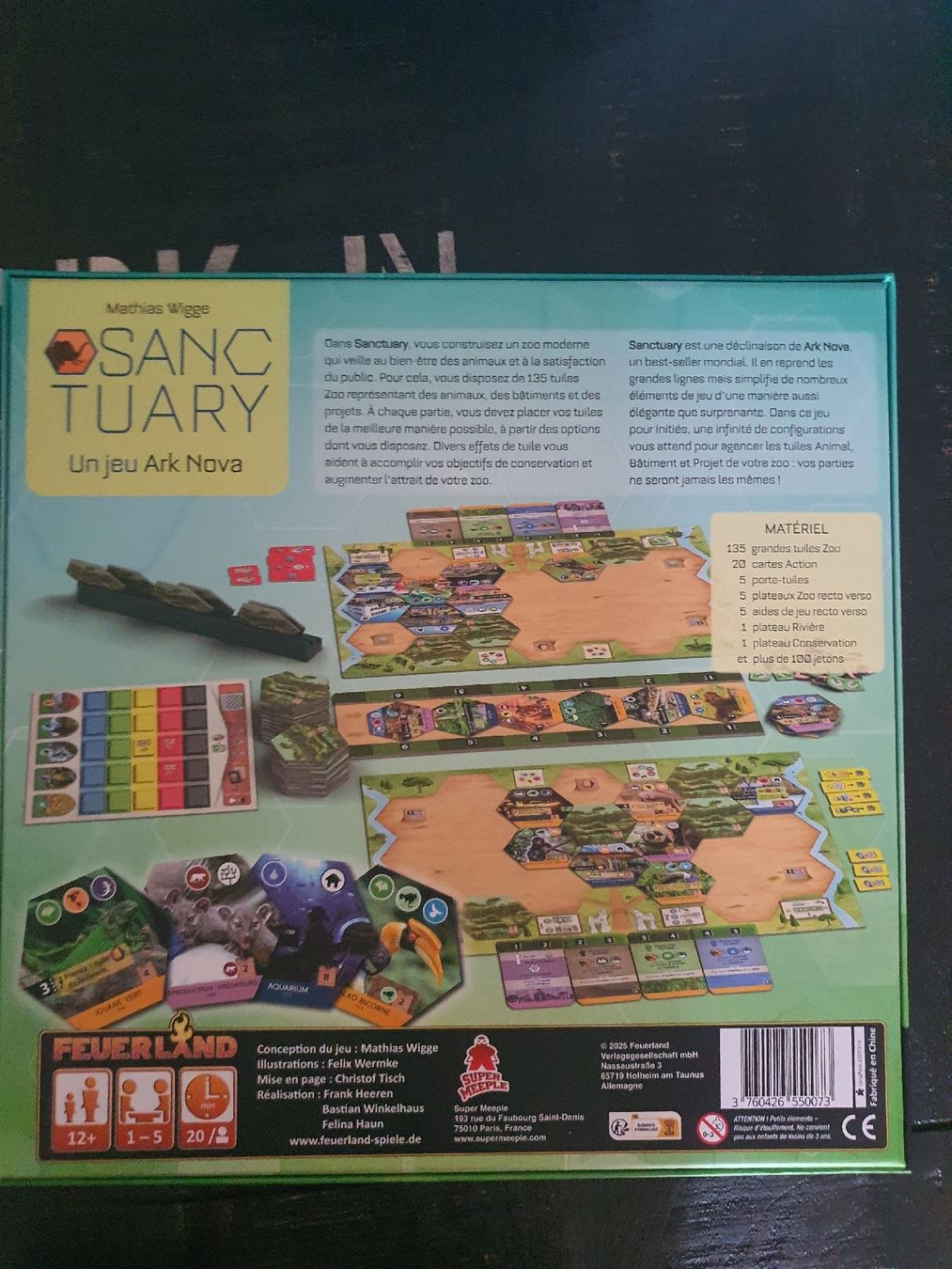 Spiele: Sanctuary Un jeu Ark Nova – Neu (gemäss Beschreibung) aus Genève von Jeux_nathan 2
