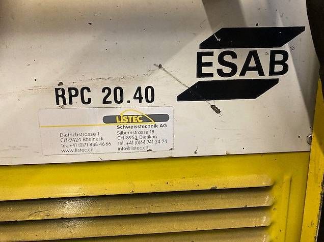 Esab Alle Maschinen: Qualitäts-Plasmaschneider ESAB RPC 20.40 – Gebraucht aus Horgen von Mr.Murphy 3
