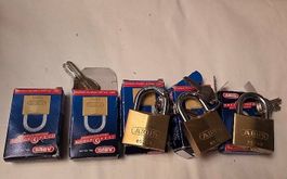 Abus Vorhangschloss 65/30 Messing NEU