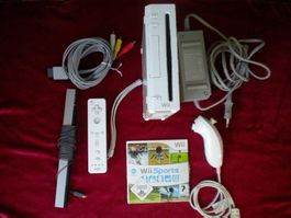 Nintendo Wii mit 5 Spiele günstig Top Geschenk !