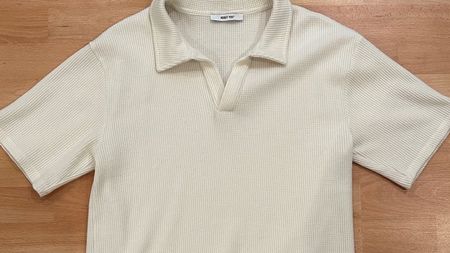 About You Poloshirt Beige Weiss Grösse S