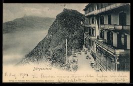 Bürgenstock, Hotel und Terrasse mit See